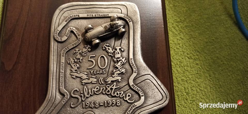 Medal okolicznościowy 50lecie toru F1 Numizmatyka śląskie