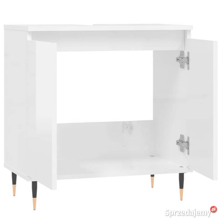 Szafka łazienkowa biała wysoki połysk 58x33x60 Warszawa