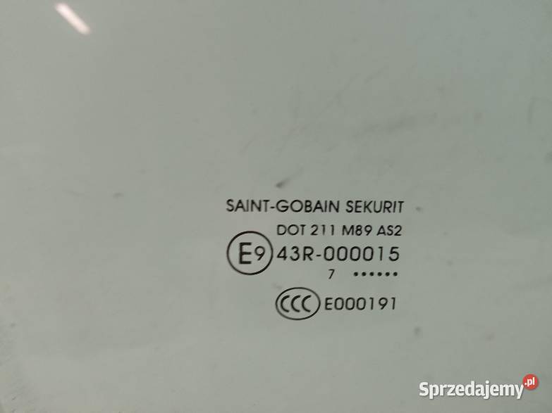 SZYBA DRZWI PRAWY PRZÓD 17 R 5D SAINT GOBAIN