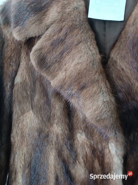Futro naturalne z piżmaków Brzeziny