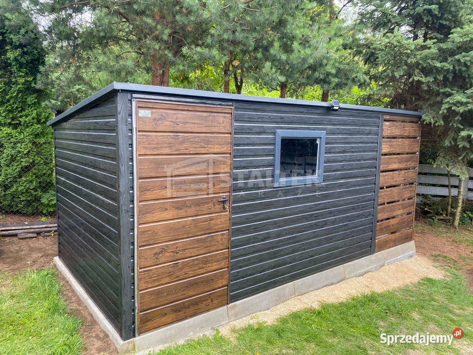 Schowek Domek ogrodowy 4x2m wiata 1m okno Domki narzędziowe Jastrzębie-Zdrój