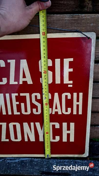 Stara Emaliowana Tablica Dopuszcza Się Palenie W Świecie