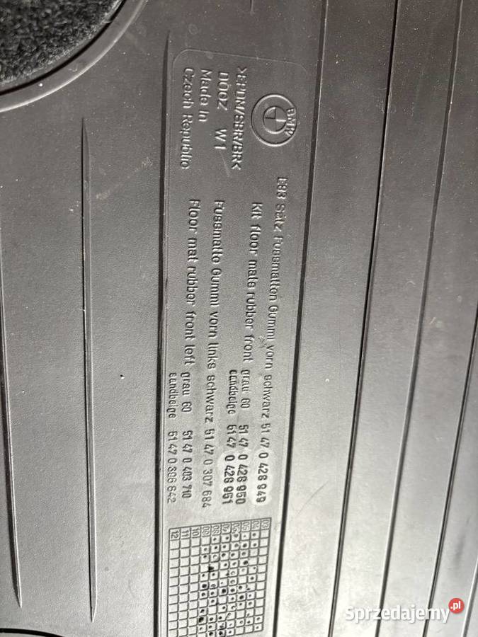 Dywaniki gumowe bmw e83 x3 Dywaniki