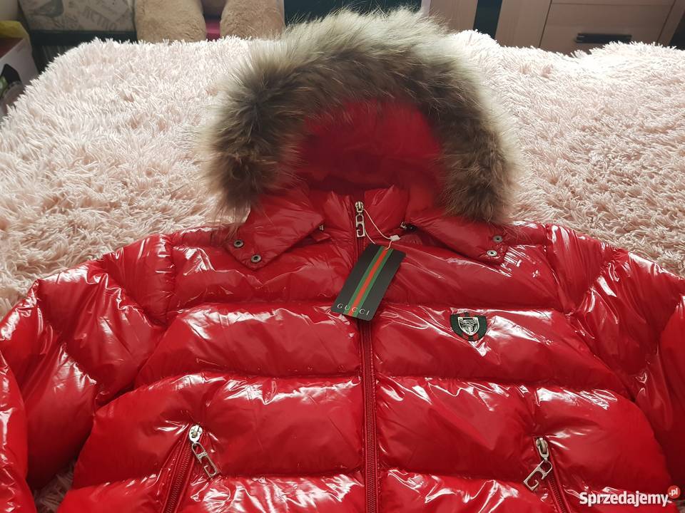 Kurtka Gucci czerwona L 40 Szczecin