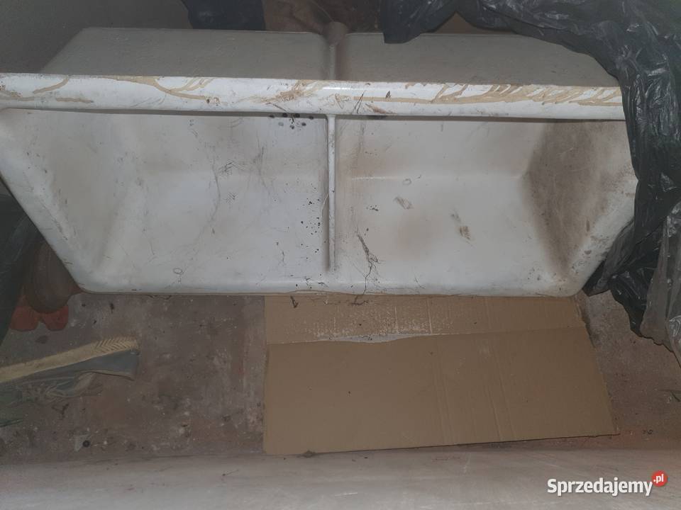 Zlew żeliwny ciężki mocny stary Antyki