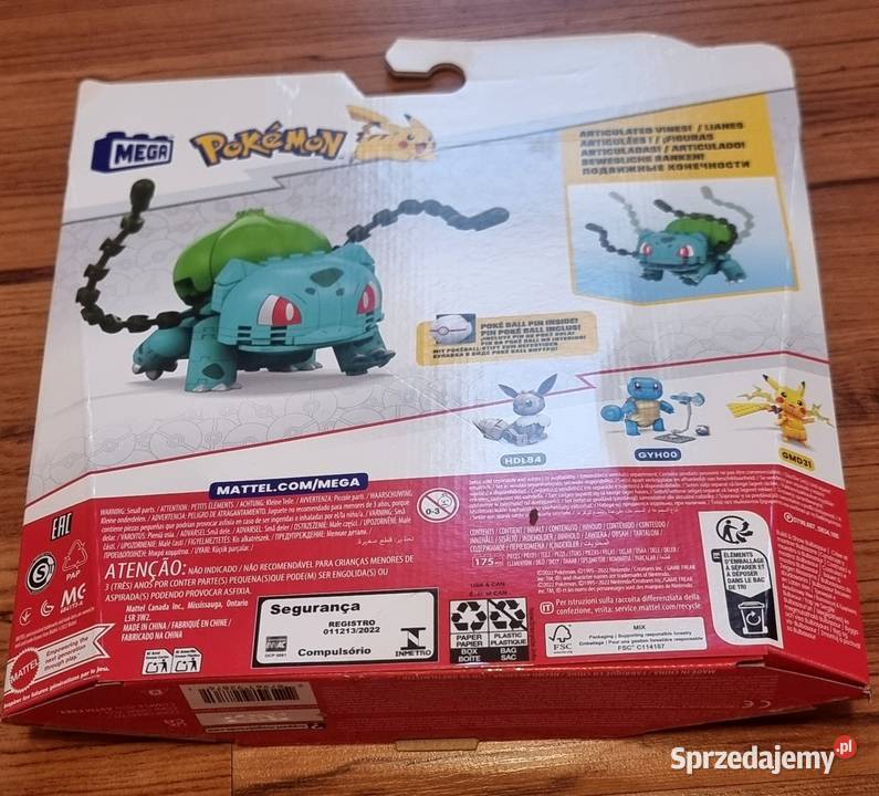 Lego Pokemon Bulbasaur nowy Jastrzębie-Zdrój