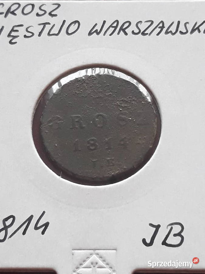 1 Grosz Księstwo Warszawskie 1814 r IB Super