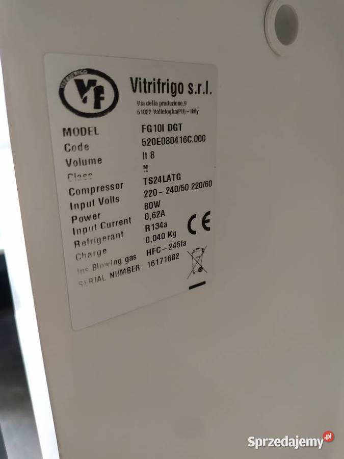 Vitrifrigo FG 10I DGT chłodziarka do mleka
