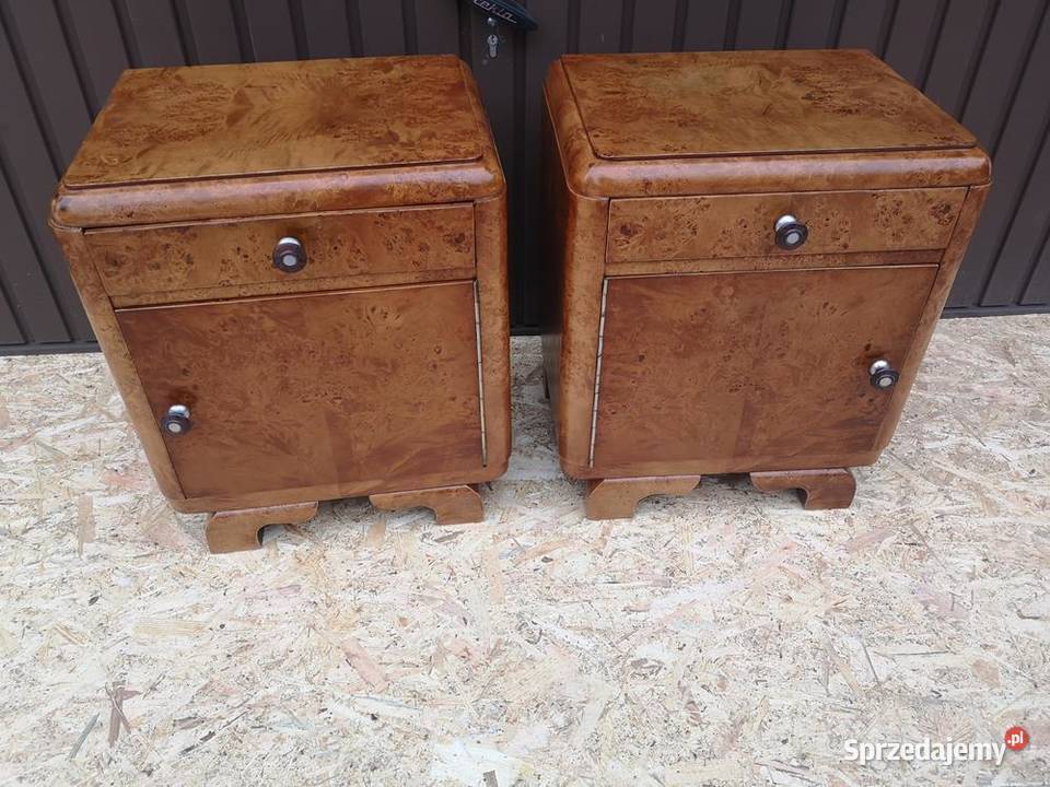 Stoliki Szafki Nocne Art Deco Stare Antyk wielkopolskie Swarzędz