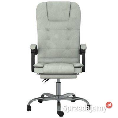 vidaXL Rozkładany fotel masujący jasnoszary Warszawa