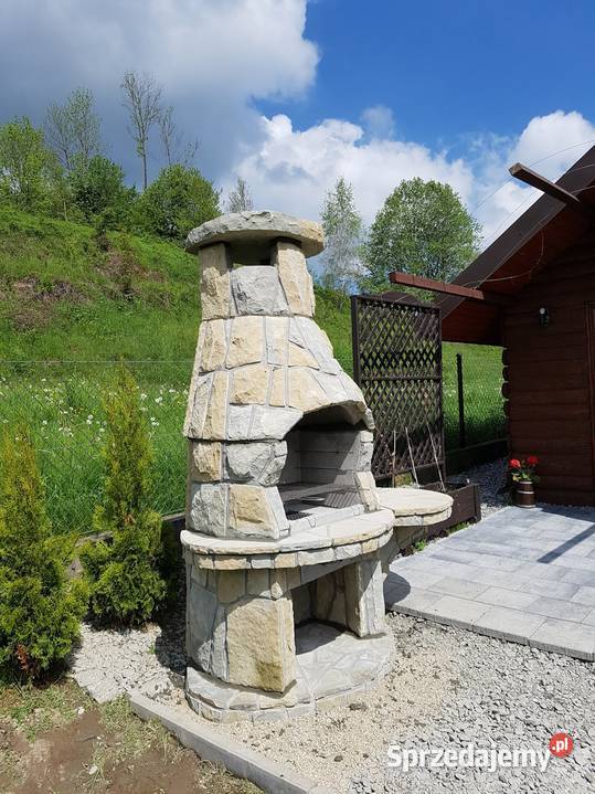 Kominek grill ogrodowy z kamienia piaskowego B5 małopolskie