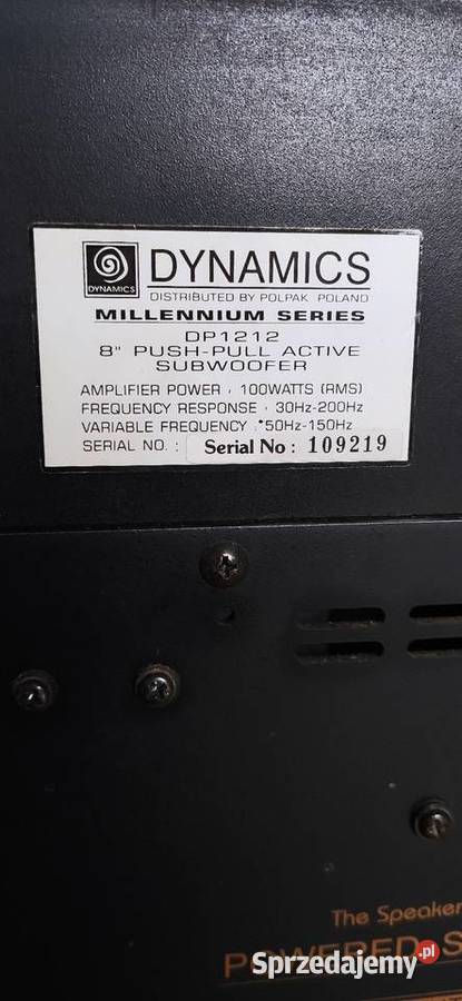 Zestaw hifi Dynamics 6 części aktywny subwoofer Wrocław