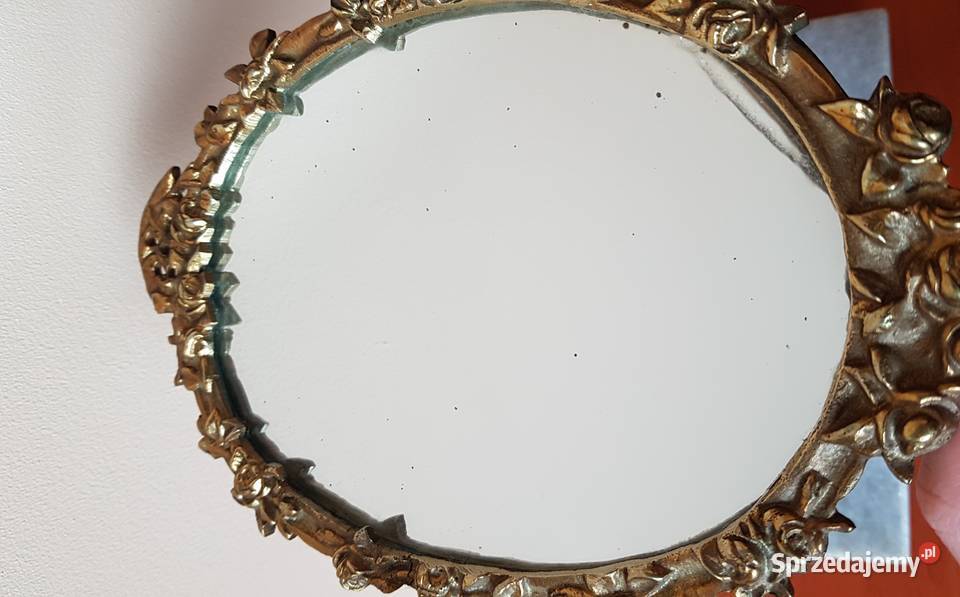Stare mosiężne lusterko 4 mosiądz Dąbrowa Górnicza