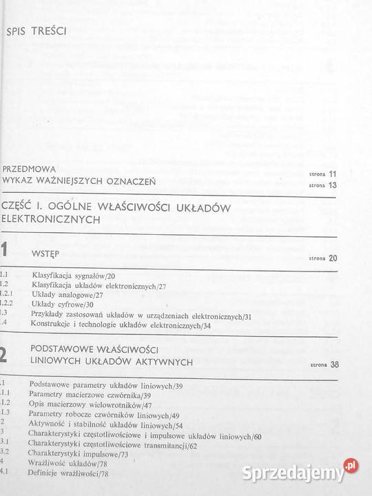 T Układy elektroniczne analogowe i cyfrowe mazowieckie Warszawa sprzedam
