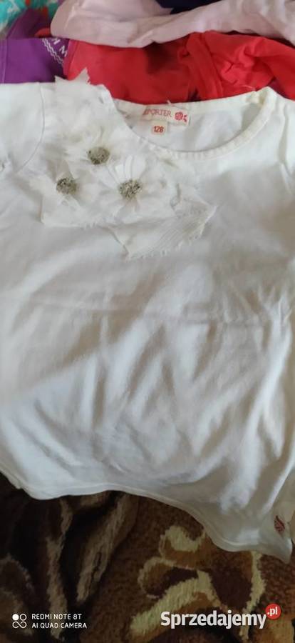 Bluzka z krótkim rękawem dziewczynki 122 128 Poznań