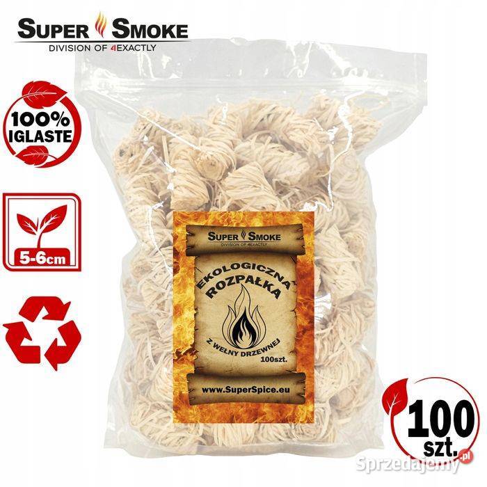 Rozpałka Ekologiczna Super Smoke 100 sztuk Białystok