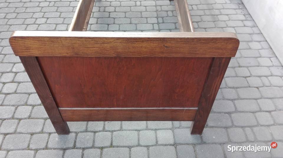 Stare łóżko dębowe zabytkowe Pszczyna