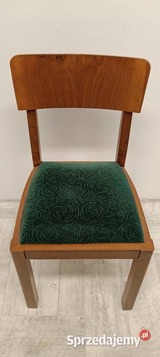 art deco stół i krzesła krakowska manufaktura Radomsko
