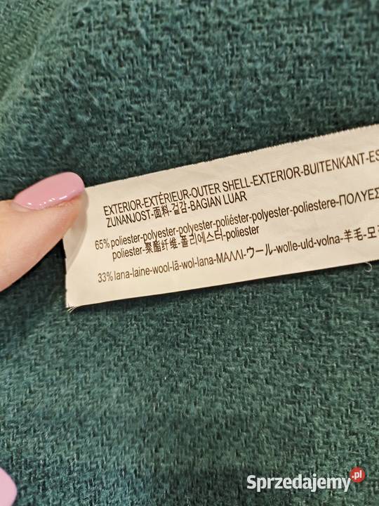 Płaszczyk damski Bershka rozmiar M butelkowa Kurtki i płaszcze Poznań