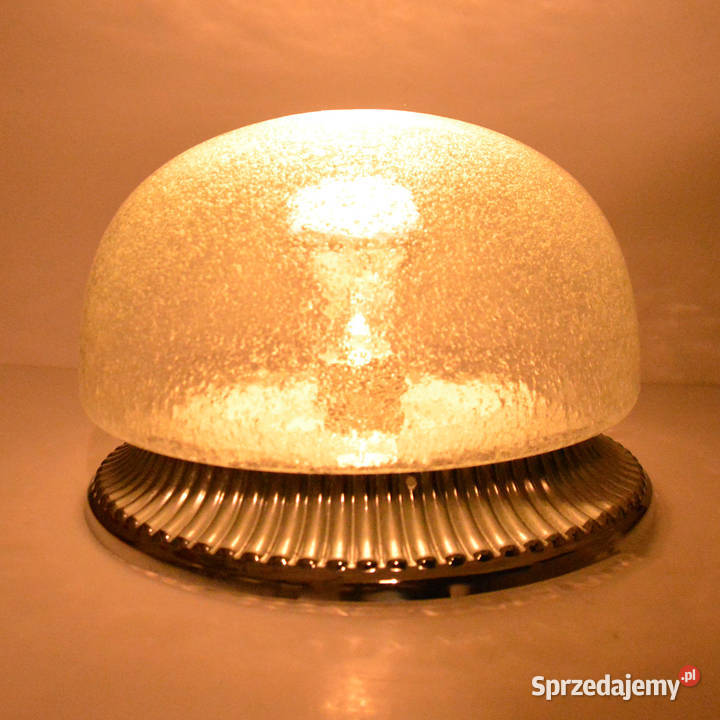 Duży chromowany plafon Hillebrand Niemcy lata 70 Warszawa sprzedam