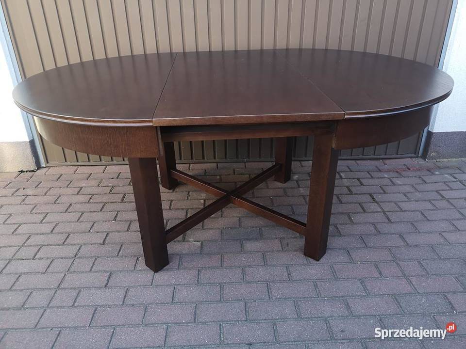 Stół Okrągły ARTDECO Dębowy 125 Solidny Zgrabny