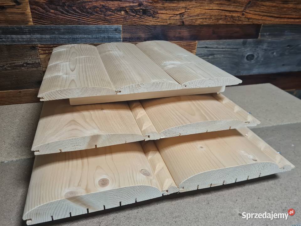 DESKA PŁASKA PÓŁBAL z warkoczem 220x28 PŁAZÓWKA Domaradz