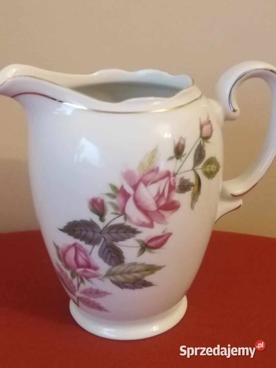 Dzbanek porcelanowy Róża królewska Wawel PRL Wałbrzych