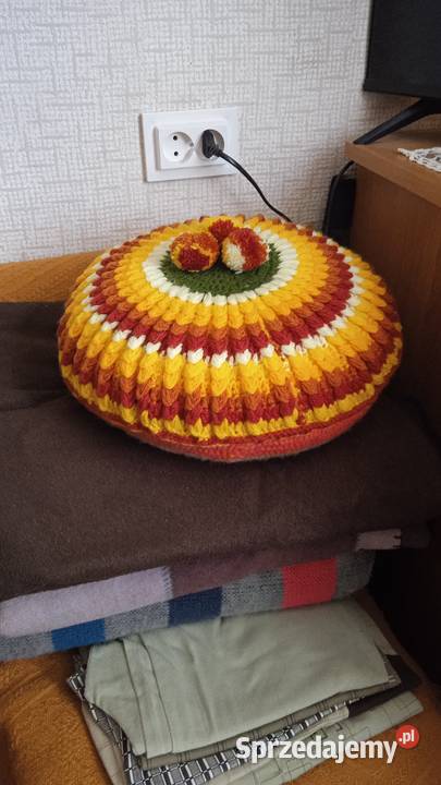 Dekoracyjna poduszka na łóżko rękodzieło małopolskie