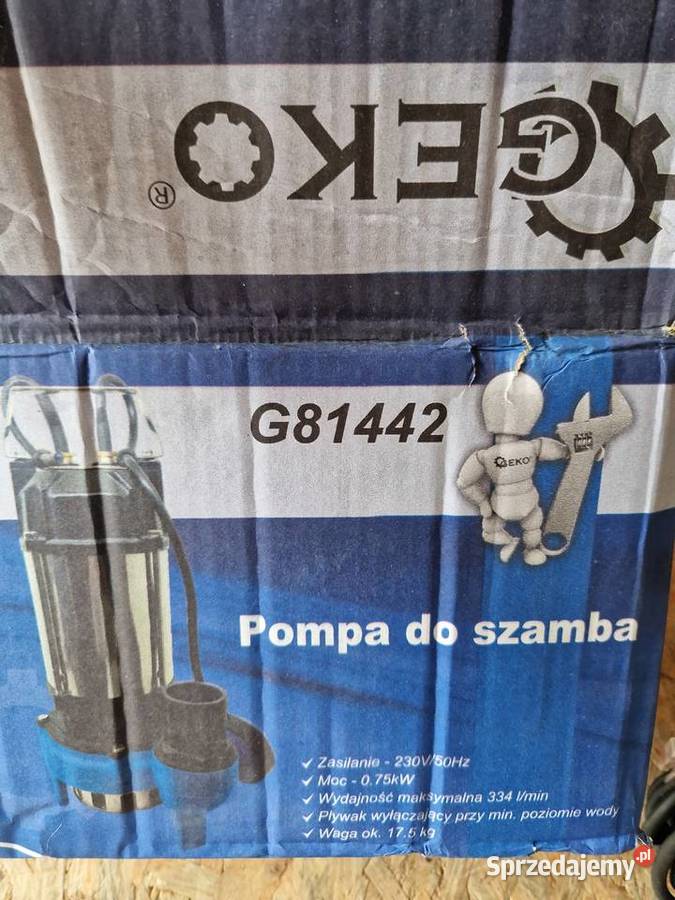 GEKO POMPA ZATAPIALNA DO SZAMBA 750W PŁYWAK Głogowa