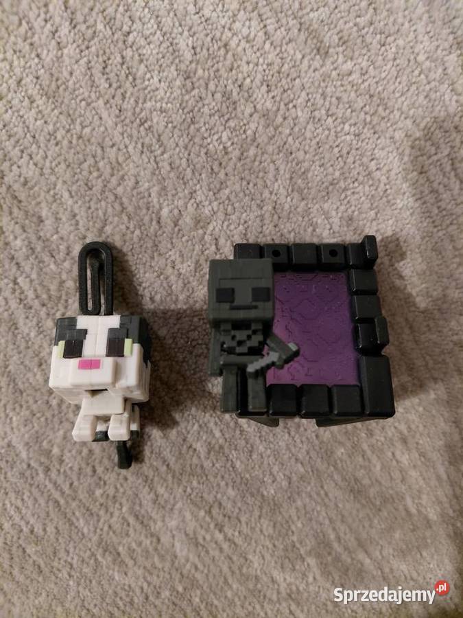 Zestaw figurek Minecraft kot szkielet i portal Warszawa