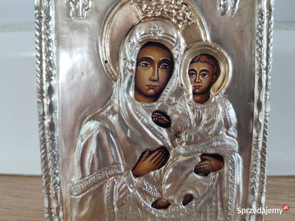 Piękna ikona Matki Boskiej Wskazującej drogę