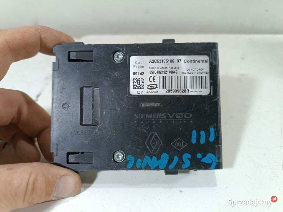 CZYTNIK KARTY RENAULT SCENIC III 285909828R