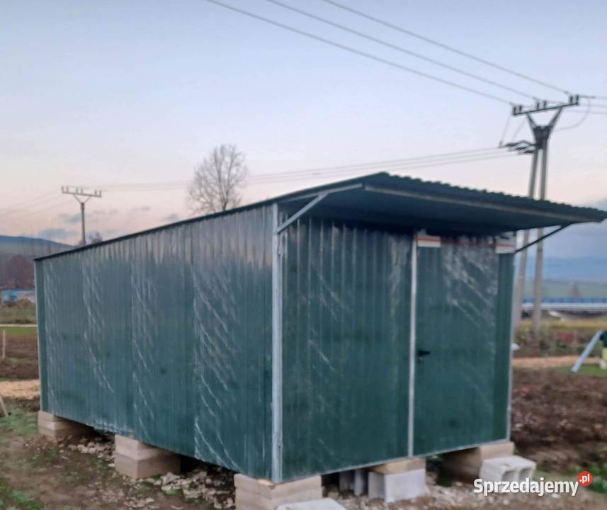 Garaż Blaszany GRAFIT Blaszak Wiatka ogrodowa blacha pomorskie Chojnice