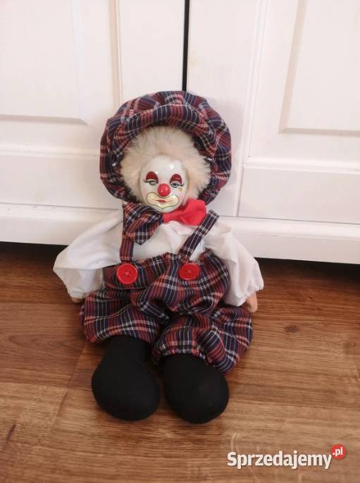 Klaun porcelanowy vintage kolekcjonerski duży 30 Pozostałe Niepołomice