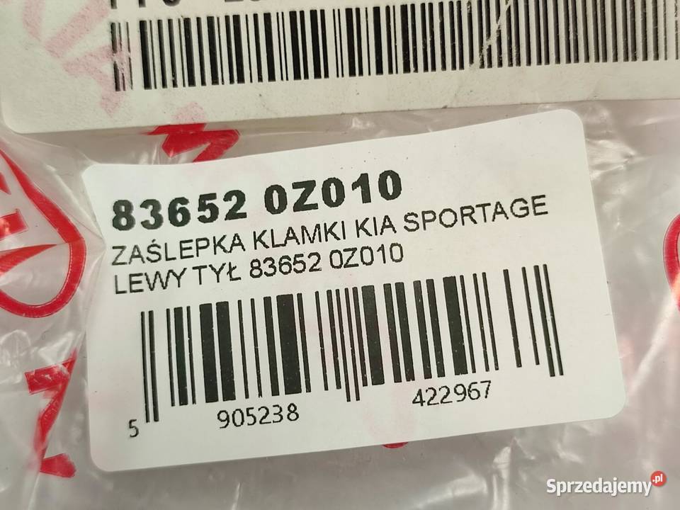 ZAŚLEPKA KLAMKI LEWY TYŁ KIA SPORTAGE 20042010