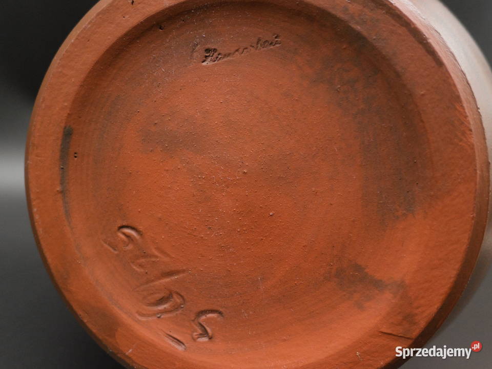 Wazon gliniany wolumetryczny wykonany ręcznie Porcelana i szkło sprzedam