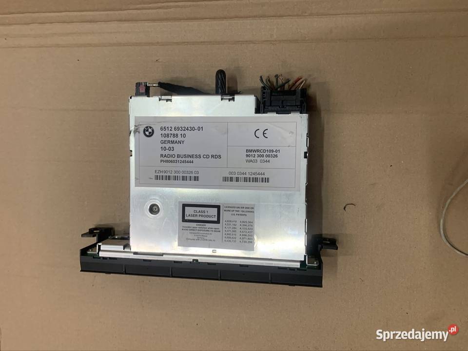 6932430 radio radioodtwarzacz cd business bmw 3 osobowe sprzedam