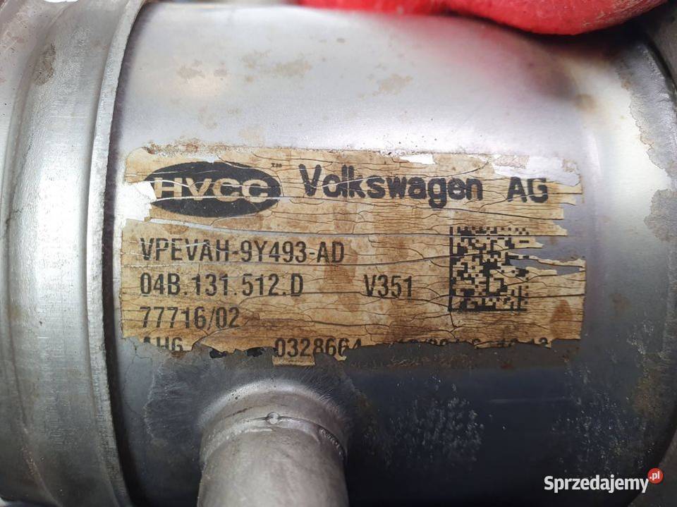 CHŁODNICZKA SPALIN SKODA RAPID 04B131512D osobowe Lipno