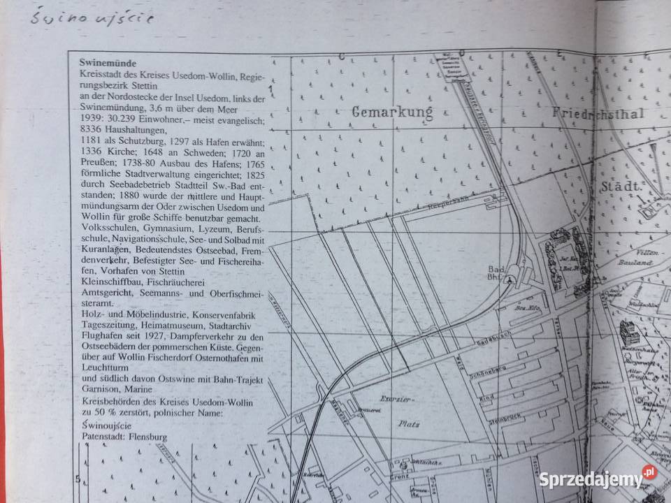 460 Niemiecki Plan Świnoujścia Szczecin