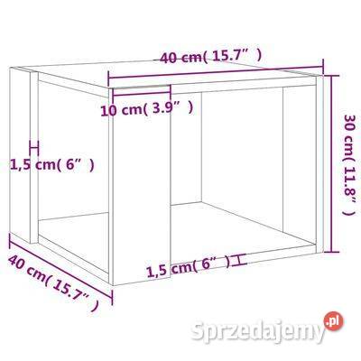 vidaXL Stolik kawowy dąb sonoma 40x40x30 Warszawa