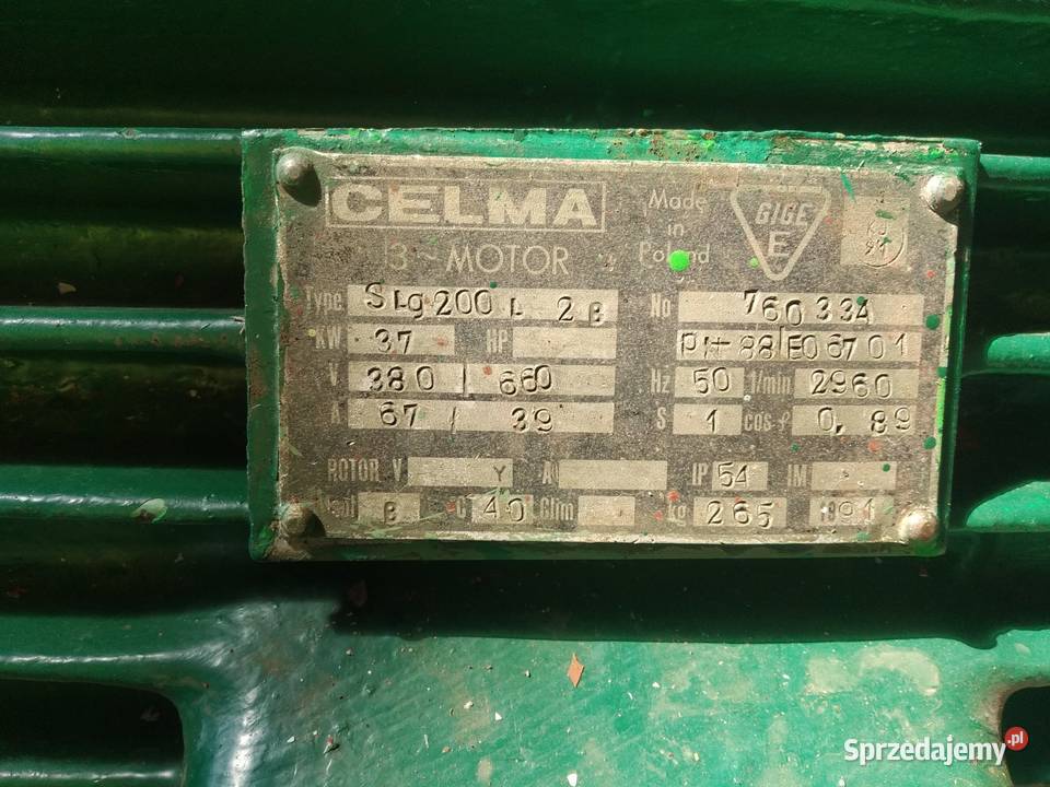 Pompy do wody przemysłowe CELMA 3037 kW używane opolskie Brzezie