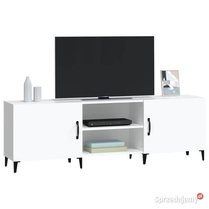 Szafka pod TV biała 150x30x50 materiał mazowieckie
