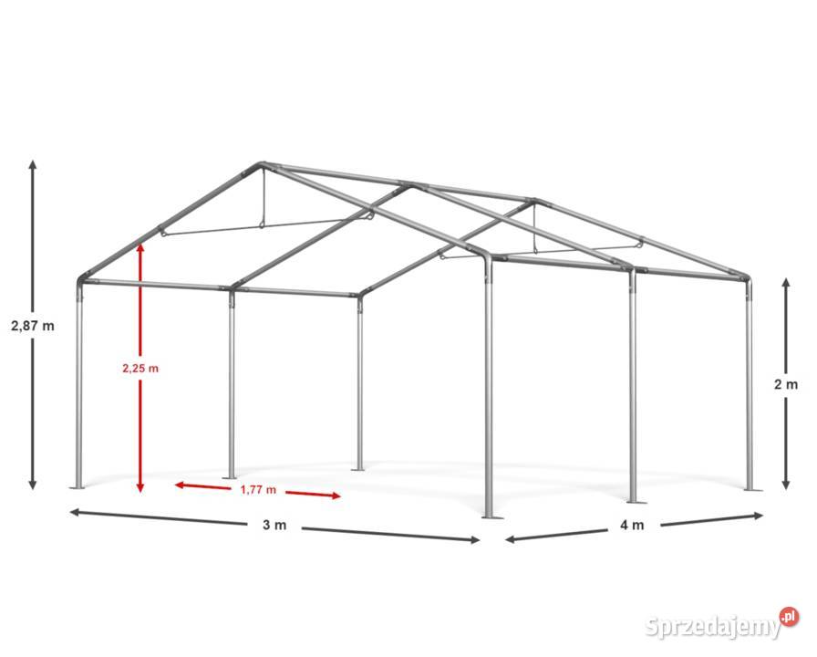 3x4m Szklarnia ogrodowa tunele foliowe letnia Architektura ogrodowa Warszawa