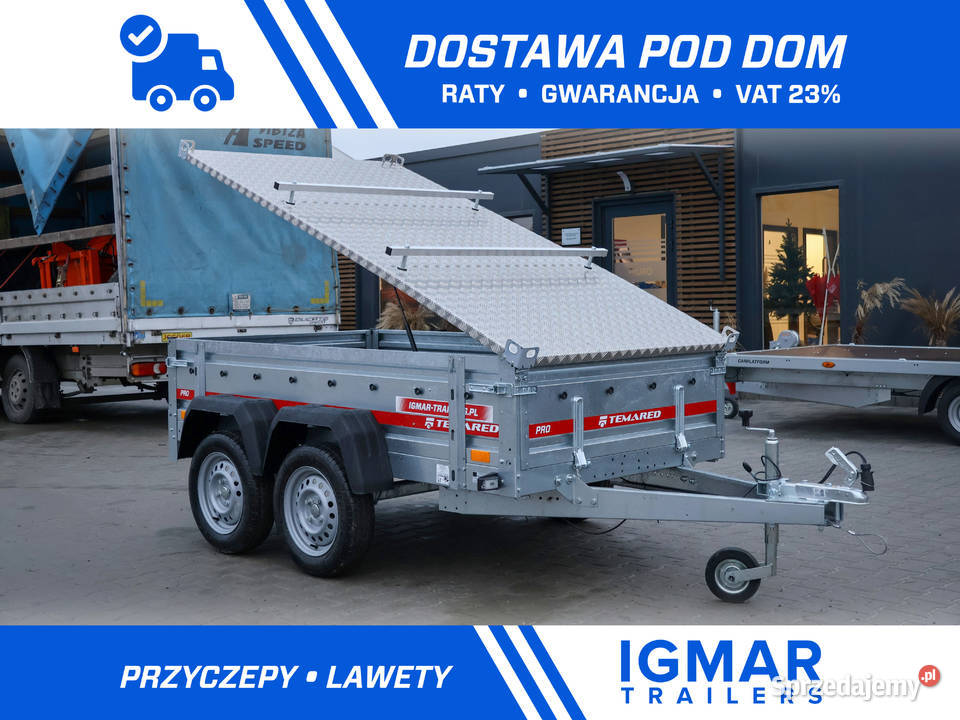 Przyczepa TEMARED PRO 23122 z pokrywą aluminiową wielkopolskie Cegielsko