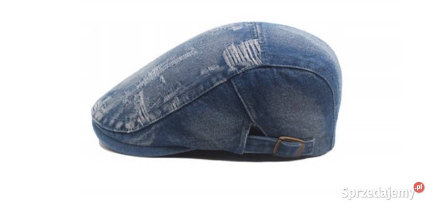 Czapka męska kaszkiet jeans vintage z Sosnowiec