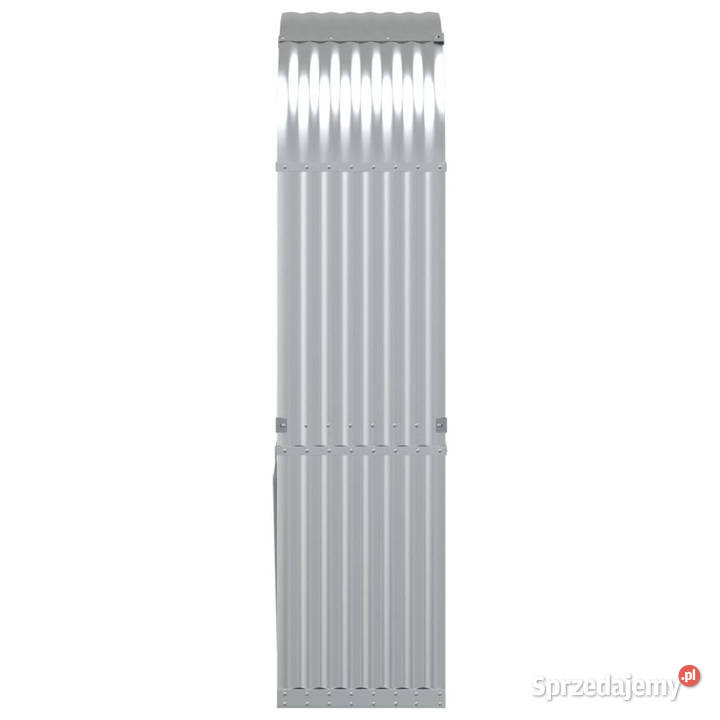 Stojak na drewno srebrny 80x45x190 stal mazowieckie