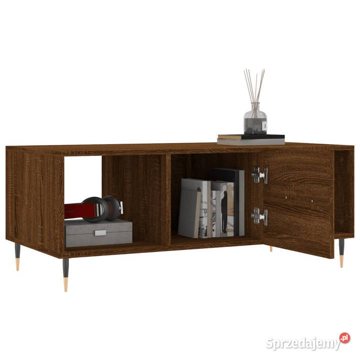 Stolik kawowy brązowy dąb 102x50x40 WM829283 Warszawa