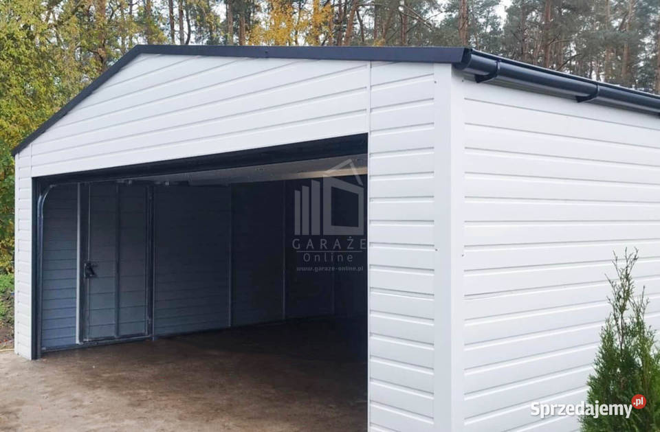 Garaż blaszany 6x58m Brama segmentowa drzwi warmińsko-mazurskie Morąg