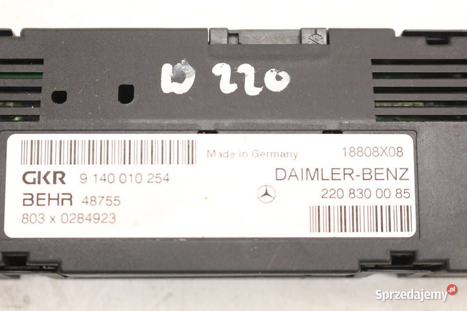 MERCEDES S KLASA W220 MODUŁ STEROWNIK ogrzewanie Prochowice