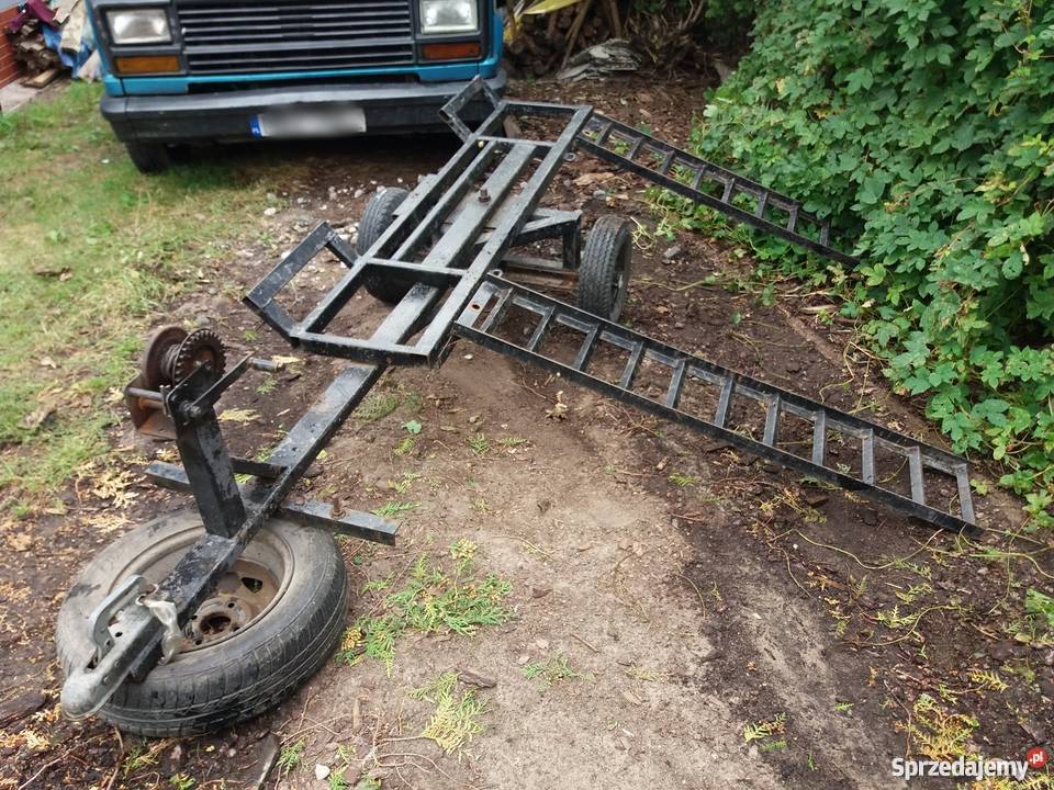 Motylek Wózek holowniczy z najazdami i ręczną lawety Ostrołęka